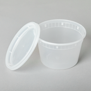Translucent Plastic Deli Container with Lid Combo – 16oz – 240/case