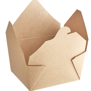 Kari-Out® Eco-Box – #1 , Kraft Folded Paper Take-out Container – 450/case