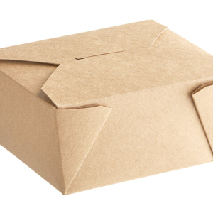 Kari-Out® Eco-Box – #1 , Kraft Folded Paper Take-out Container – 450/case