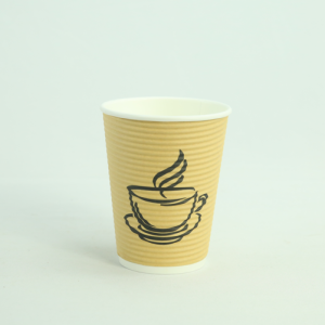12oz Corrugated Double Wall Paper Hot Cup – 500/case