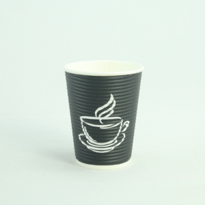 12oz Corrugated Double Wall Paper Hot Cup – 500/case