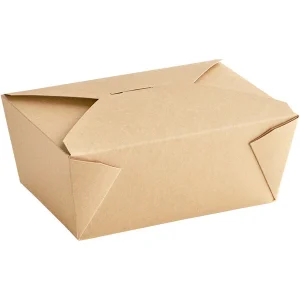 #4 Kraft Folded Paper Take-out Container – 160/case