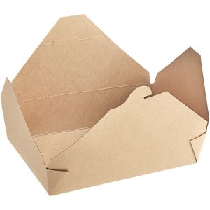 #2 Kraft Folded Paper Take-out Container – 200/case