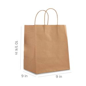 [PRE-ORDER] [Customize] Paper Four Cup Bag with Handle 120gsm Size 9” X 9” X 10 1/4” 250pcs/Case