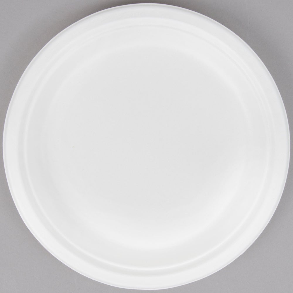 Compostable Sugarcane / Bagasse 9″ Plate – 500/Case