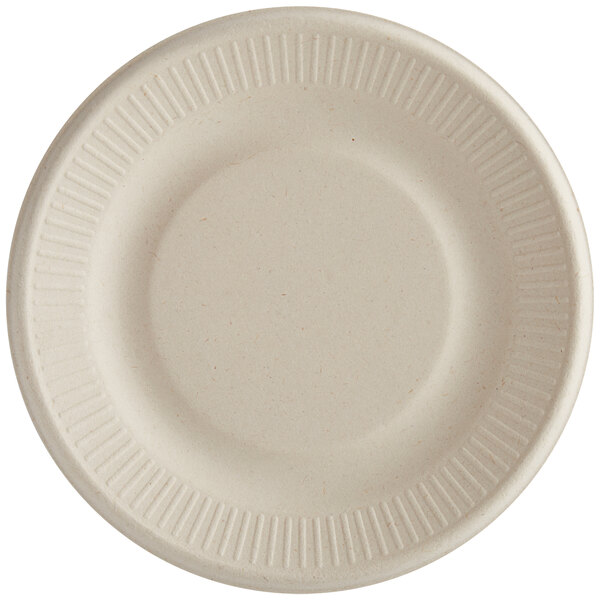 6″ Fiber Round Plates | No PFAS | 1000/Case