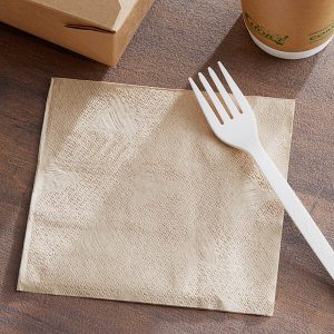 12″ x 12″ Natural Kraft 1/4 Fold  Napkin – 6000/Case