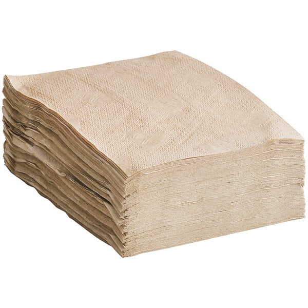 12″ x 12″ Natural Kraft 1/4 Fold  Napkin – 6000/Case