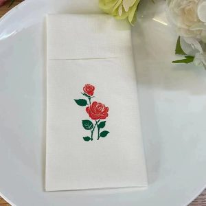 Big rose  Western cloth touchdust-free napkin 300/Case