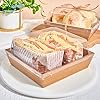 Dessert Box Tray with Clear Lid - Kraft - 100 set per case - 图片 4