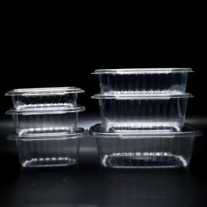 GreenPackaging 12 oz Clear PET Hinged Deli Container – 200/case