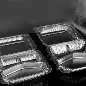 901 PET Clear Hinged Container – 9 x 9 x 3 – 200/case