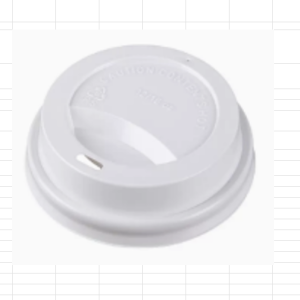 White Paper Hot Cup Travel Lid – 90mm – 1000/case