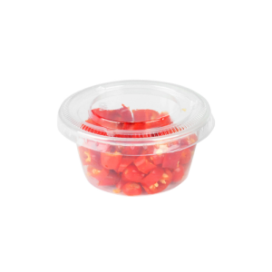 PET Plastic Lid for 1.5 oz & 2 oz Souffle Cup / Portion Cup – 2500/Case