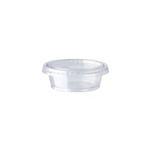 Clear Plastic Souffle Cup / Portion Cup – 1 oz. – 2500/Case