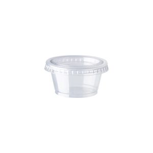 Clear Plastic Souffle Cup / Portion Cup – 3.25 oz. – 2500/Case