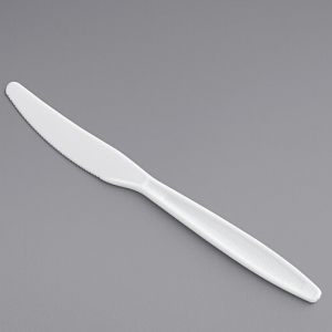 White Extra Heavy Weight Plastic Knife – 1000/Case