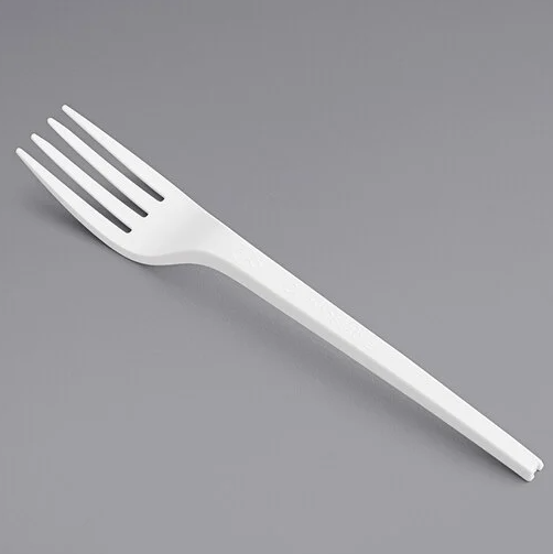 Medium Weight White Plastic Fork – 1000/Case
