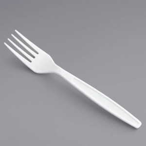 White Extra Heavy Weight Plastic Fork – 1000/Case