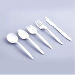 Medium Weight White Plastic Fork – 1000/Case
