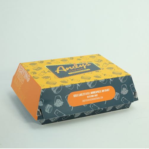 [PRE-ORDER] [Customize] Corrugated Paper Burger Boxes 200/Case