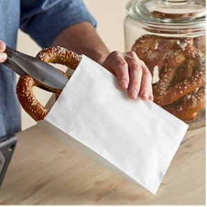 Kari-Out Company #25 White Sandwich / Cookie Bag 6″ x 1″ x 8″  – 2000/Case