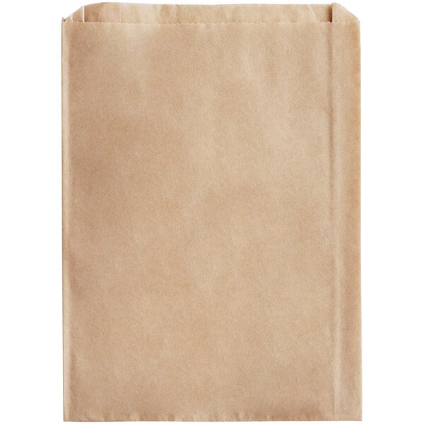 Kari-Out Company #25 Kraft Sandwich / Cookie Bag 6″ x 1″ x 8″  – 2000/Case