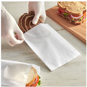 Kari-Out Company #19 White Sandwich plain bag grease resist 6x.75×7.25  2000/Case