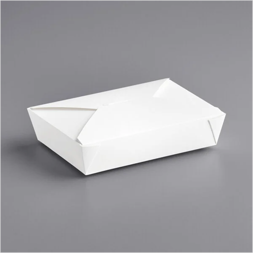 #2 White Folded Paper Take-out Box – 200/case